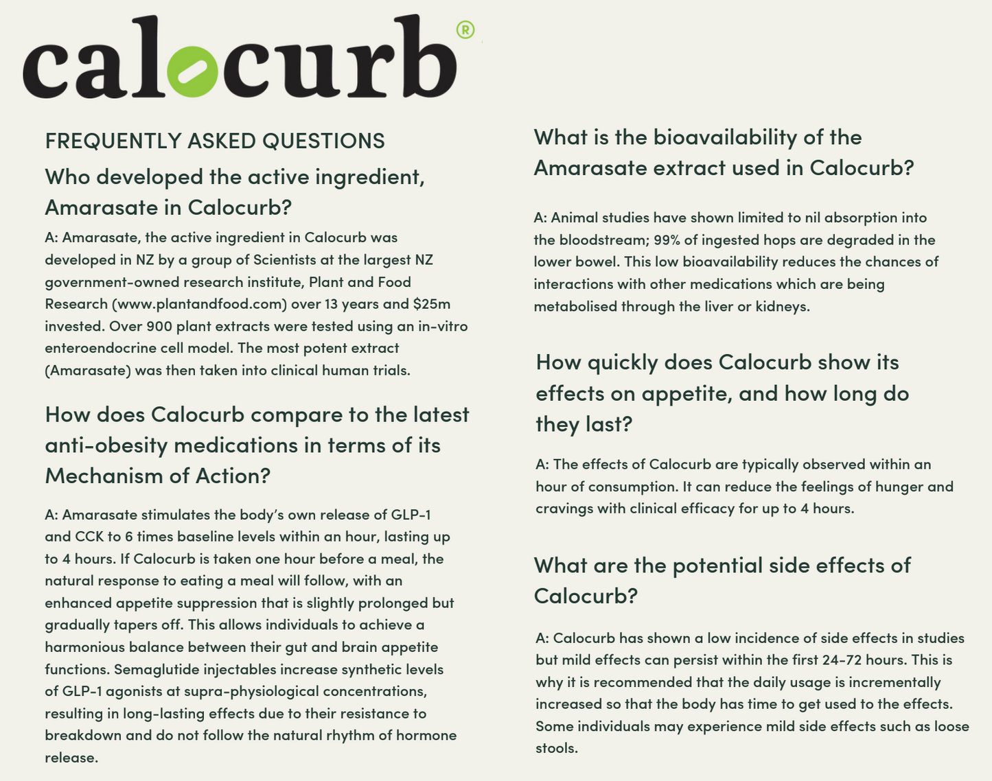Calocurb Amarasate