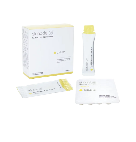 skinade targeted solutions packaging on a white background
